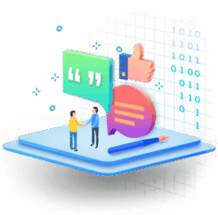 Suporte e configurações em gerenciador de email